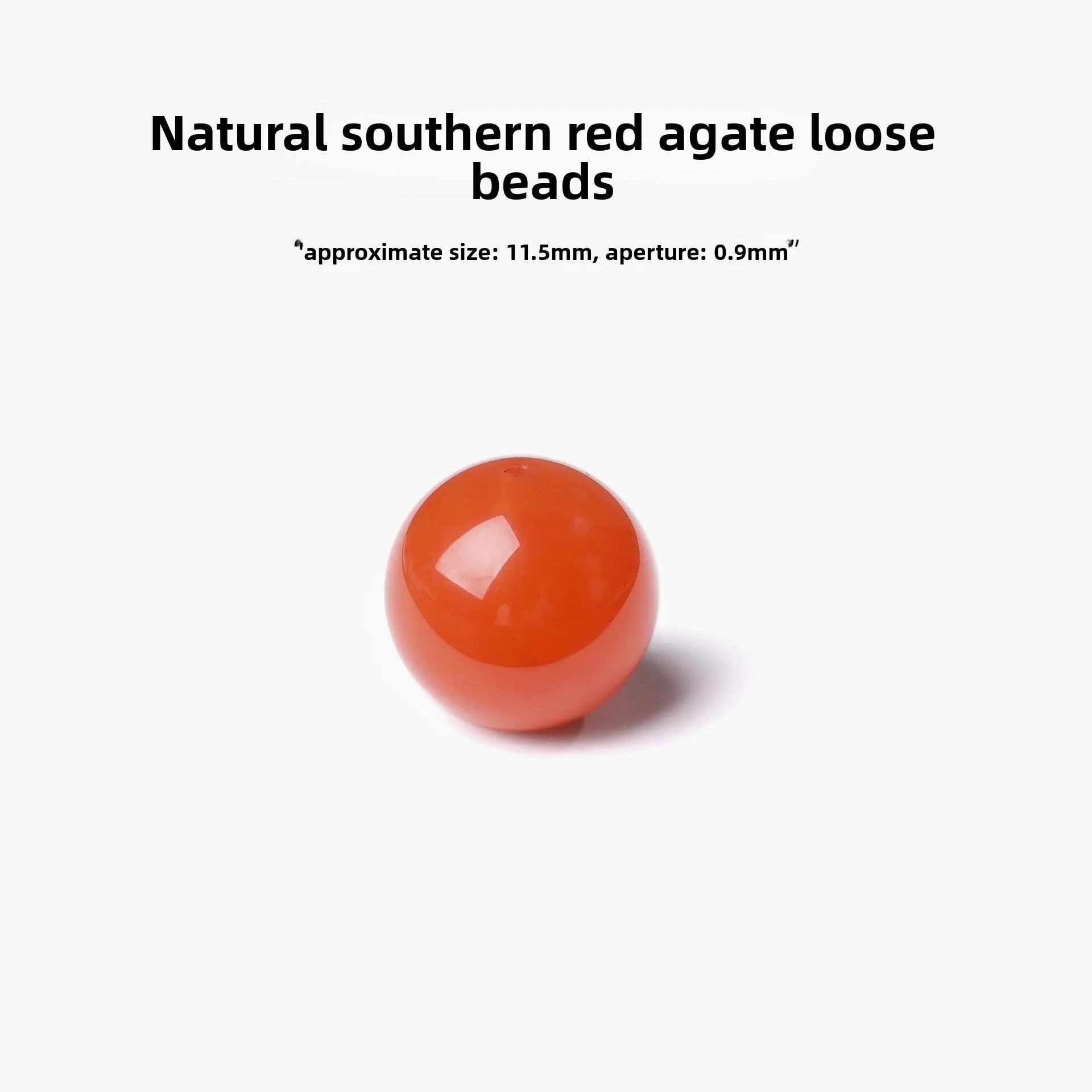 Handmade Red Crystal Beads For Jewelry Making, Diameter 6 Mm, 1 PCS Package