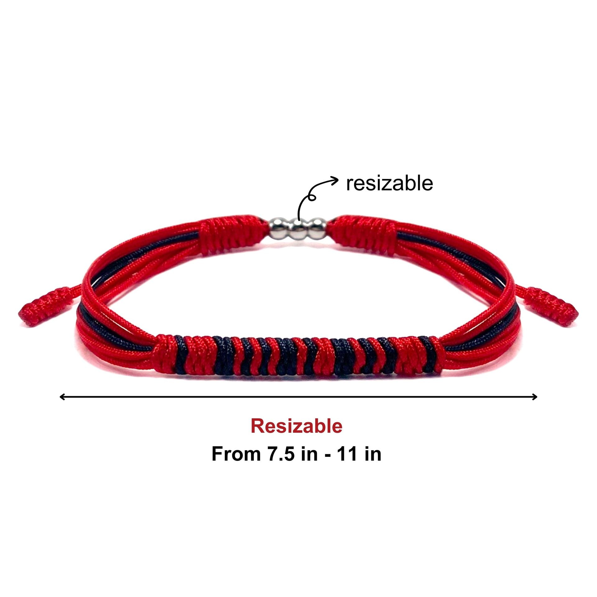 Handmade Knot Bracelet In Dyed Black Rope With Woven Chain, Simple Style Unisex Accessory