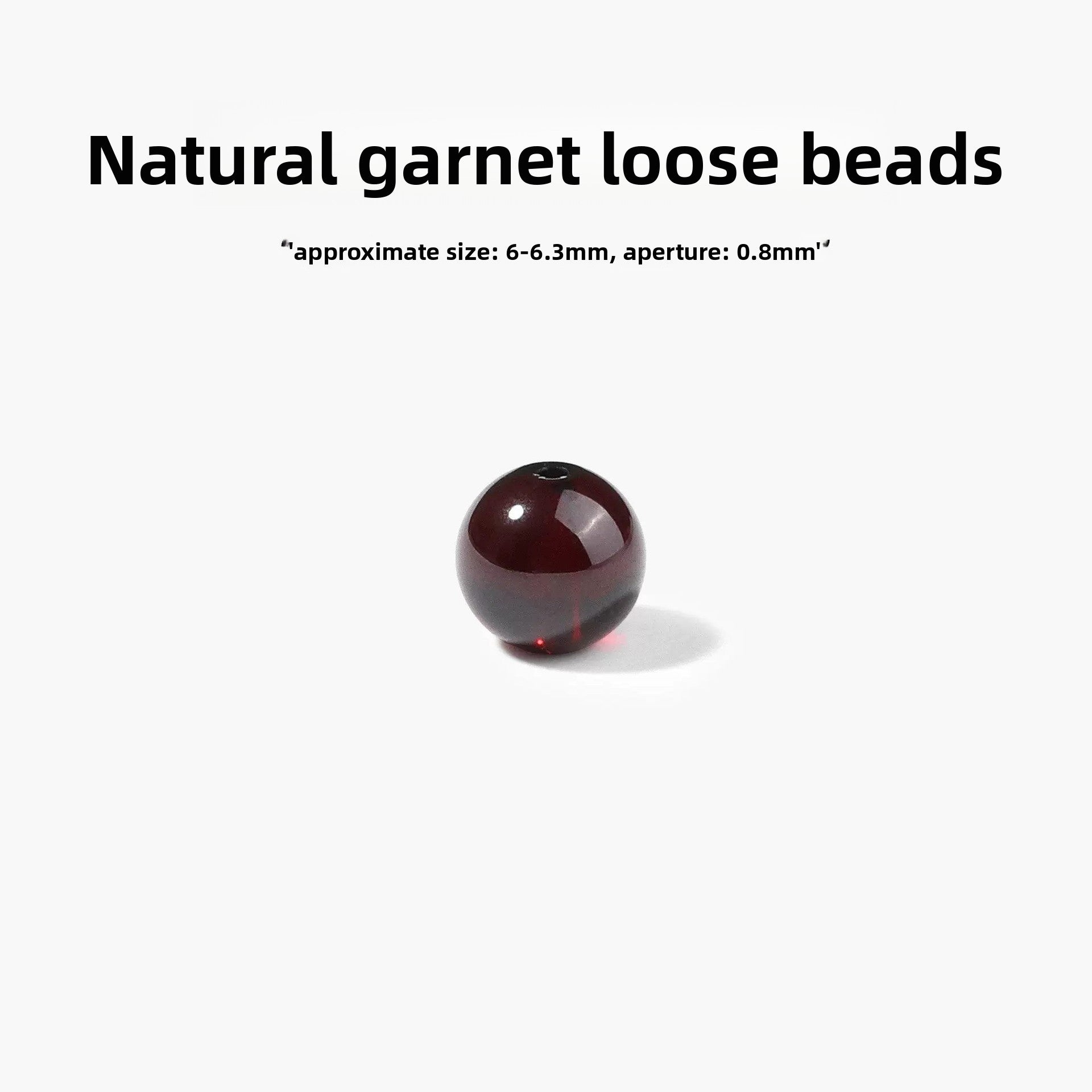 Handmade Red Crystal Beads For Jewelry Making, Diameter 6 Mm, 1 PCS Package