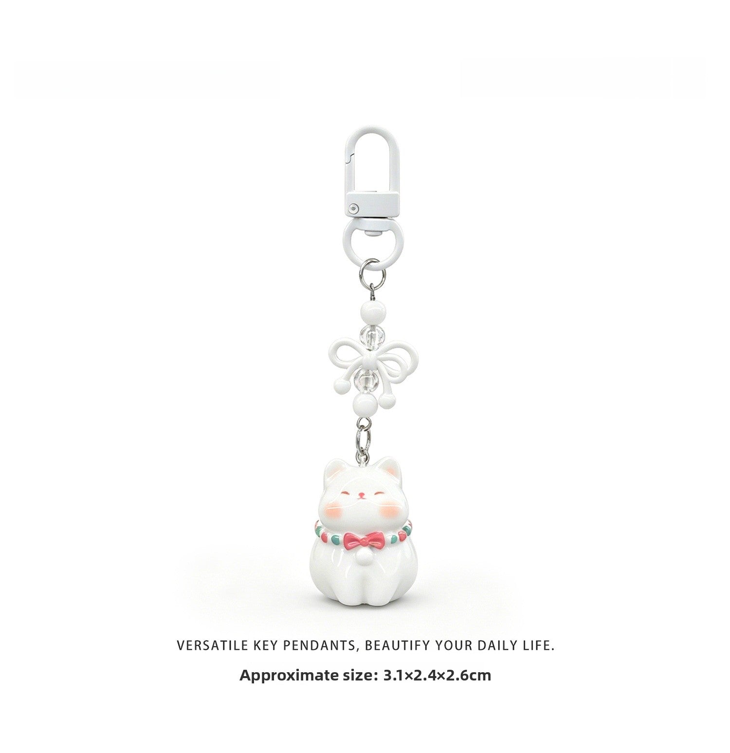 Natural Pink Enamel Garlands Key Chains In Cute Style With Plastic Material