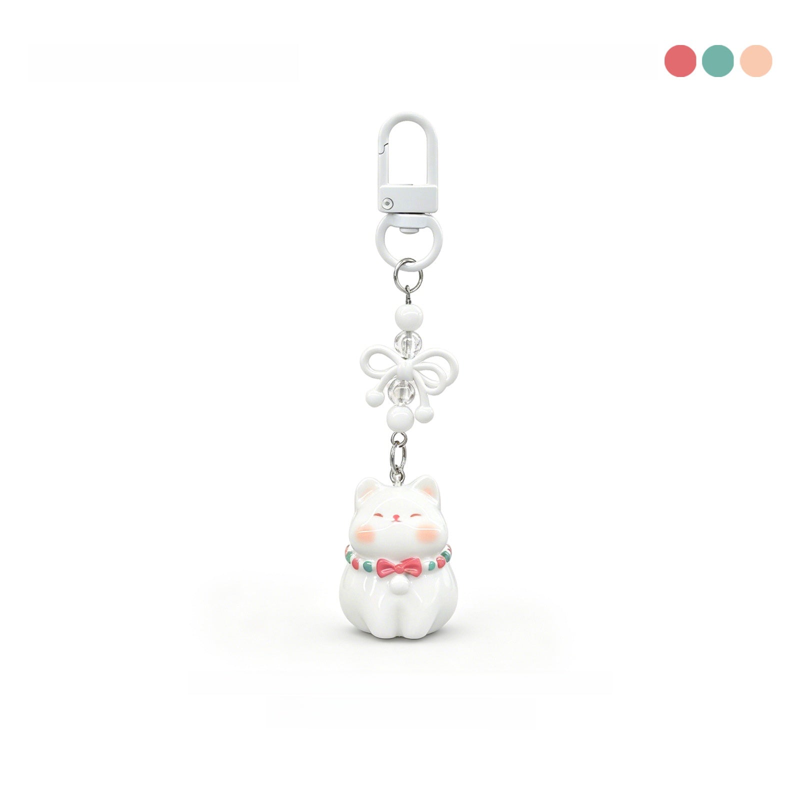 Natural Pink Enamel Garlands Key Chains In Cute Style With Plastic Material