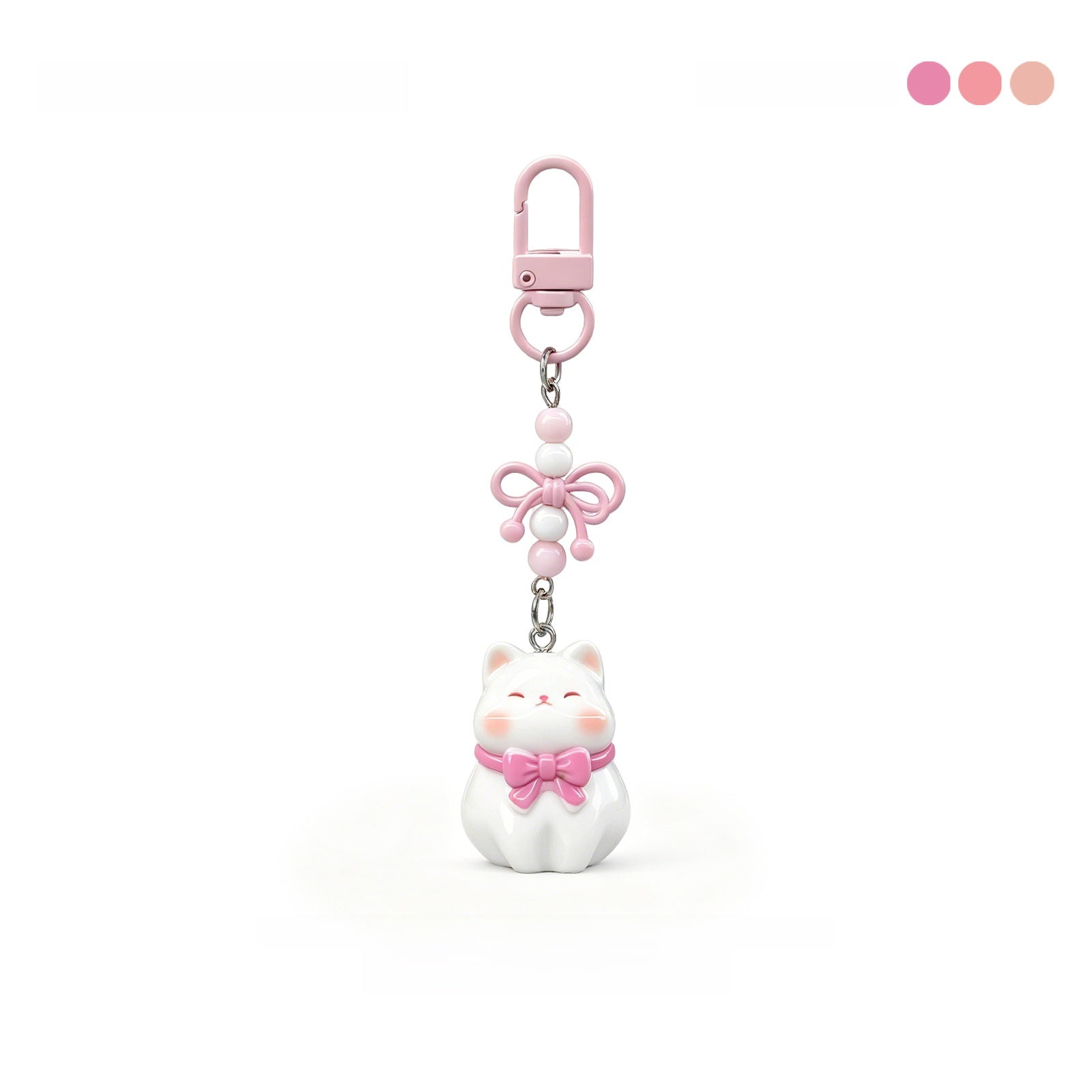 Natural Pink Enamel Garlands Key Chains In Cute Style With Plastic Material