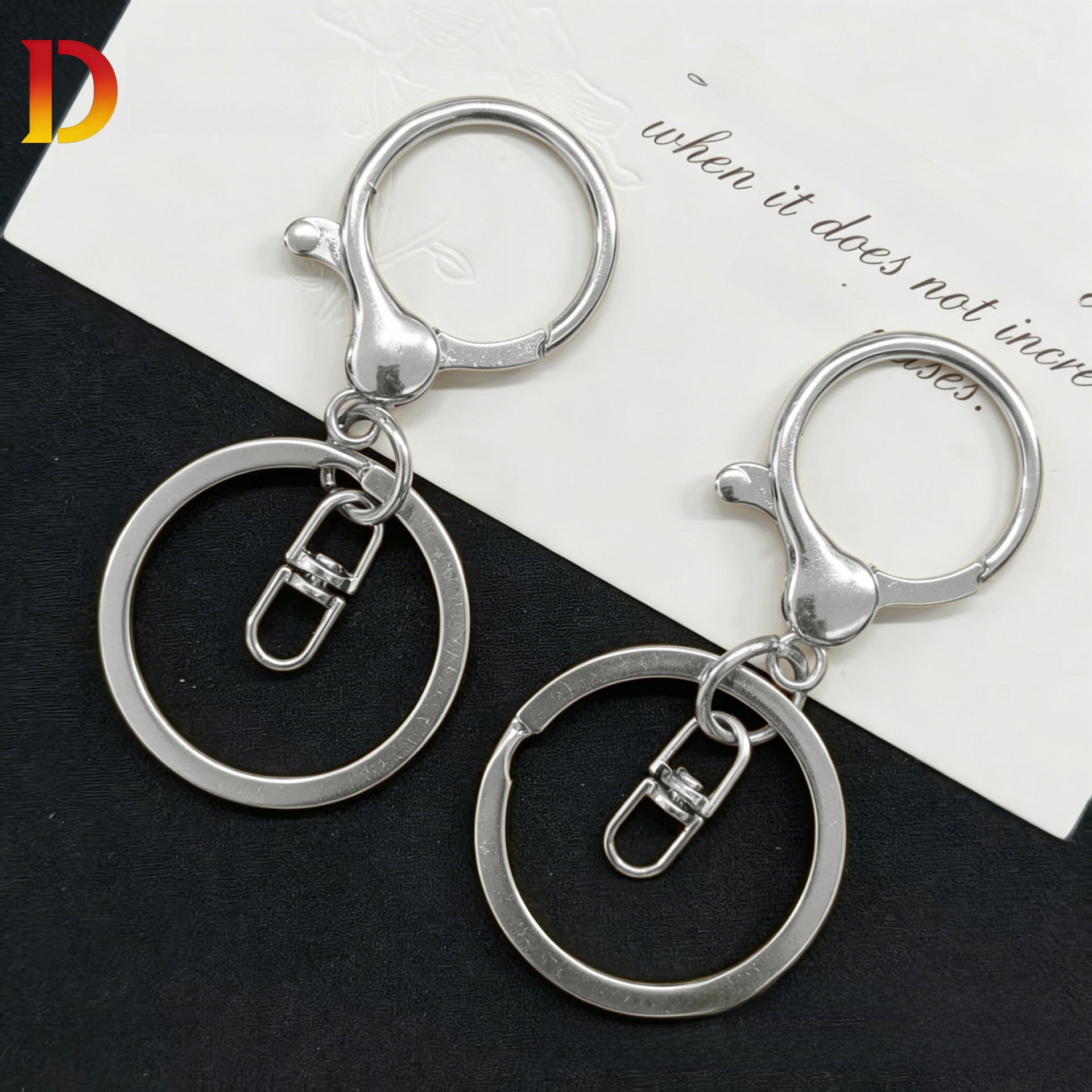 3 PCS Alloy Lobster Trigger Clasp Closure With Key Pattern Featuring Stoving Varnish For Jewelry Making Accessories