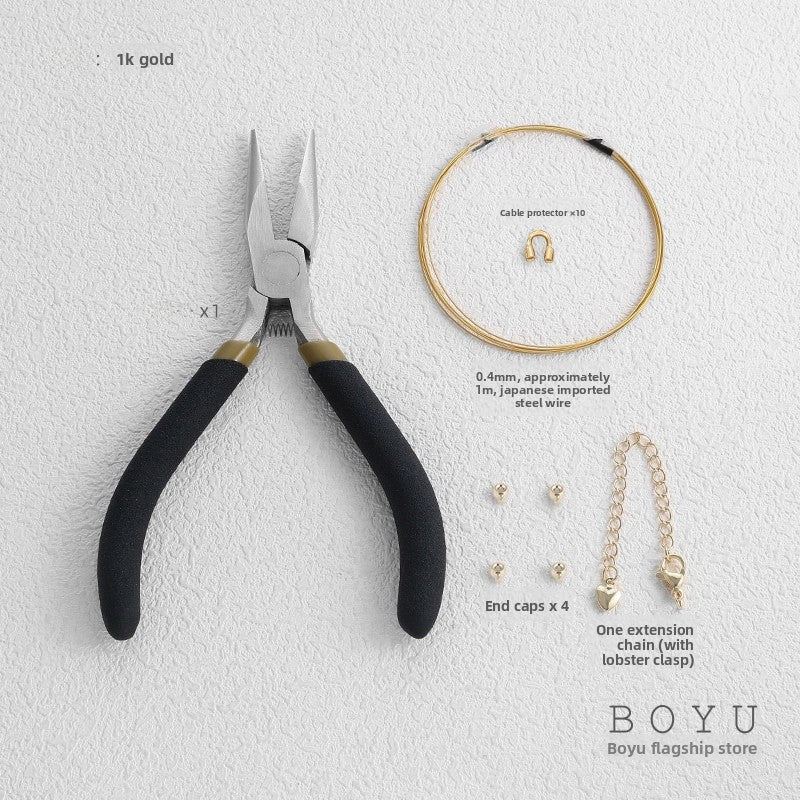 Original Design Copper Rope Jewelry Accessory With Gold Finish Featuring OT Toggle Clasp Closure