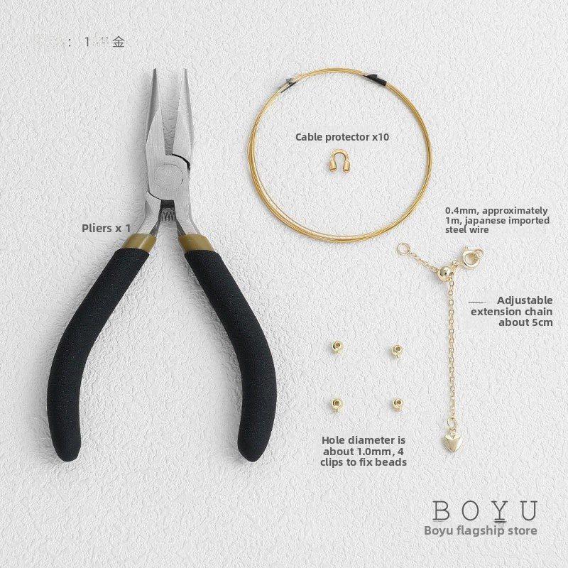 Original Design Copper Rope Jewelry Accessory With Gold Finish Featuring OT Toggle Clasp Closure