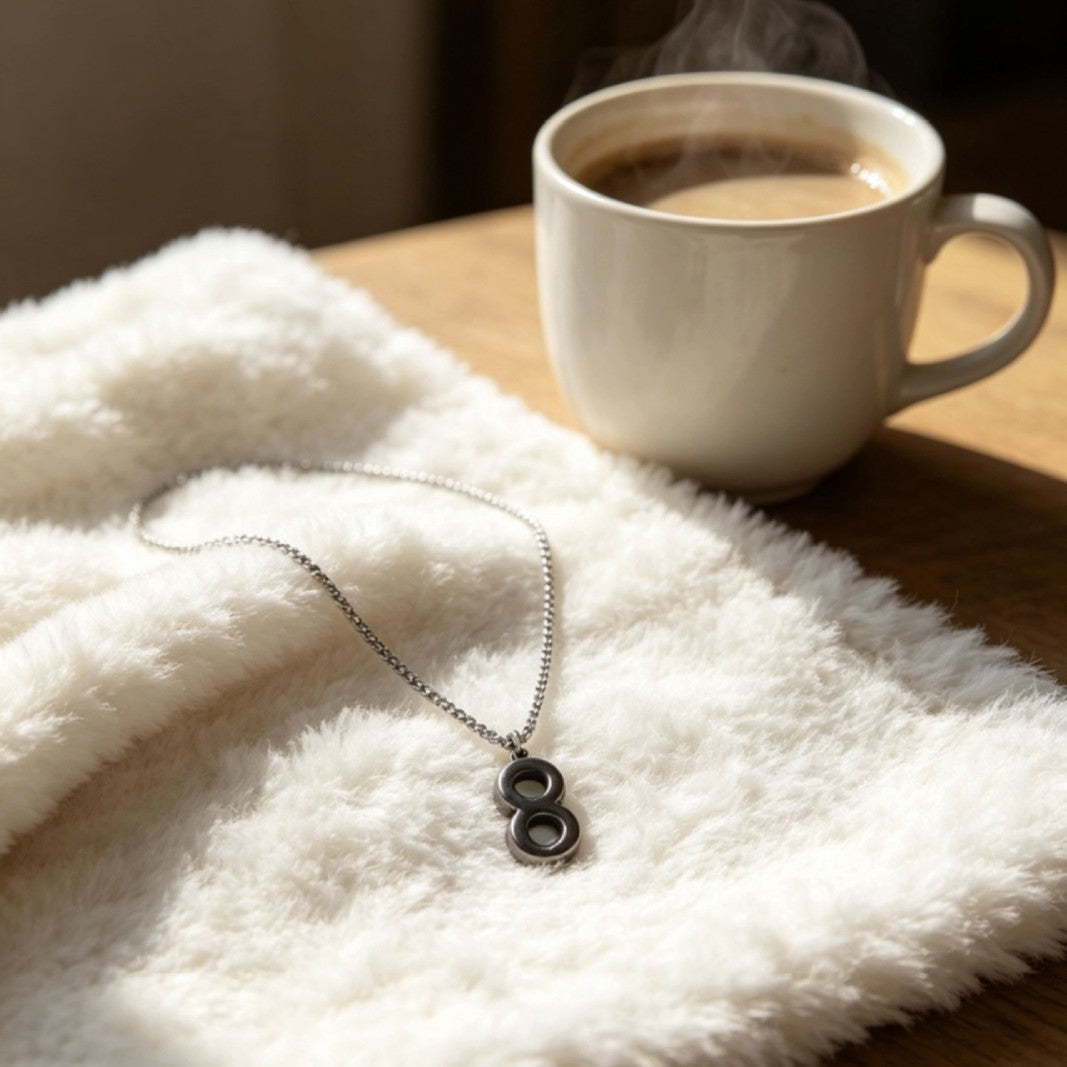 Handmade Infinity Pattern Chain In Steel Color, Crafted From Durable 304 Stainless Steel