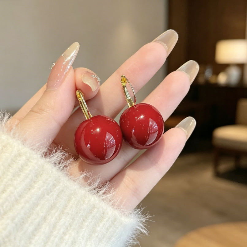 Heart Shape Tassel Earrings For Women With Copper Studs, Electroplated Alloy And Artificial Pearl Inlay
