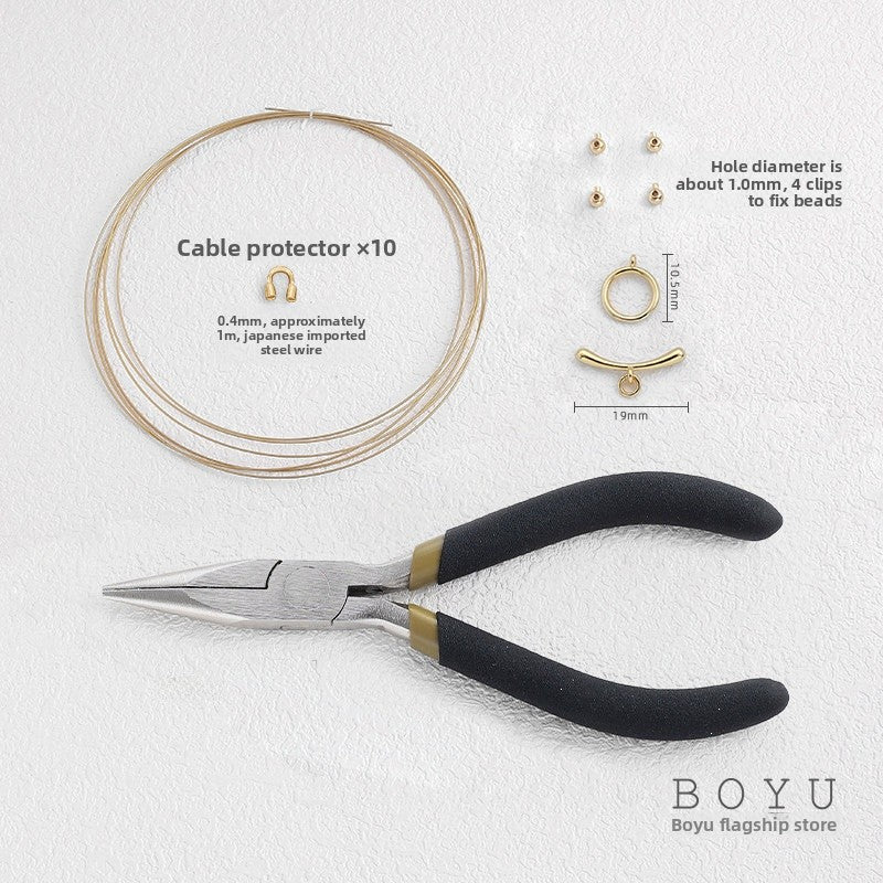 Original Design Copper Rope Jewelry Accessory With Gold Finish Featuring OT Toggle Clasp Closure
