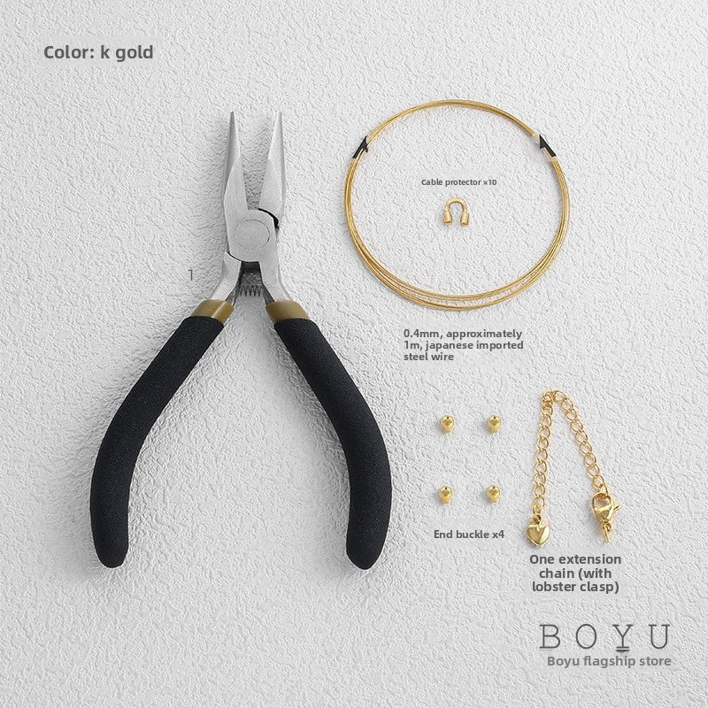 Original Design Copper Rope Jewelry Accessory With Gold Finish Featuring OT Toggle Clasp Closure