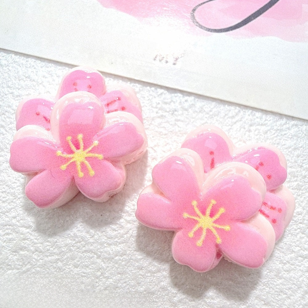 Cute Cake Resin Pendant With Enamel Craft In Natural Pink, Jewelry Accessories