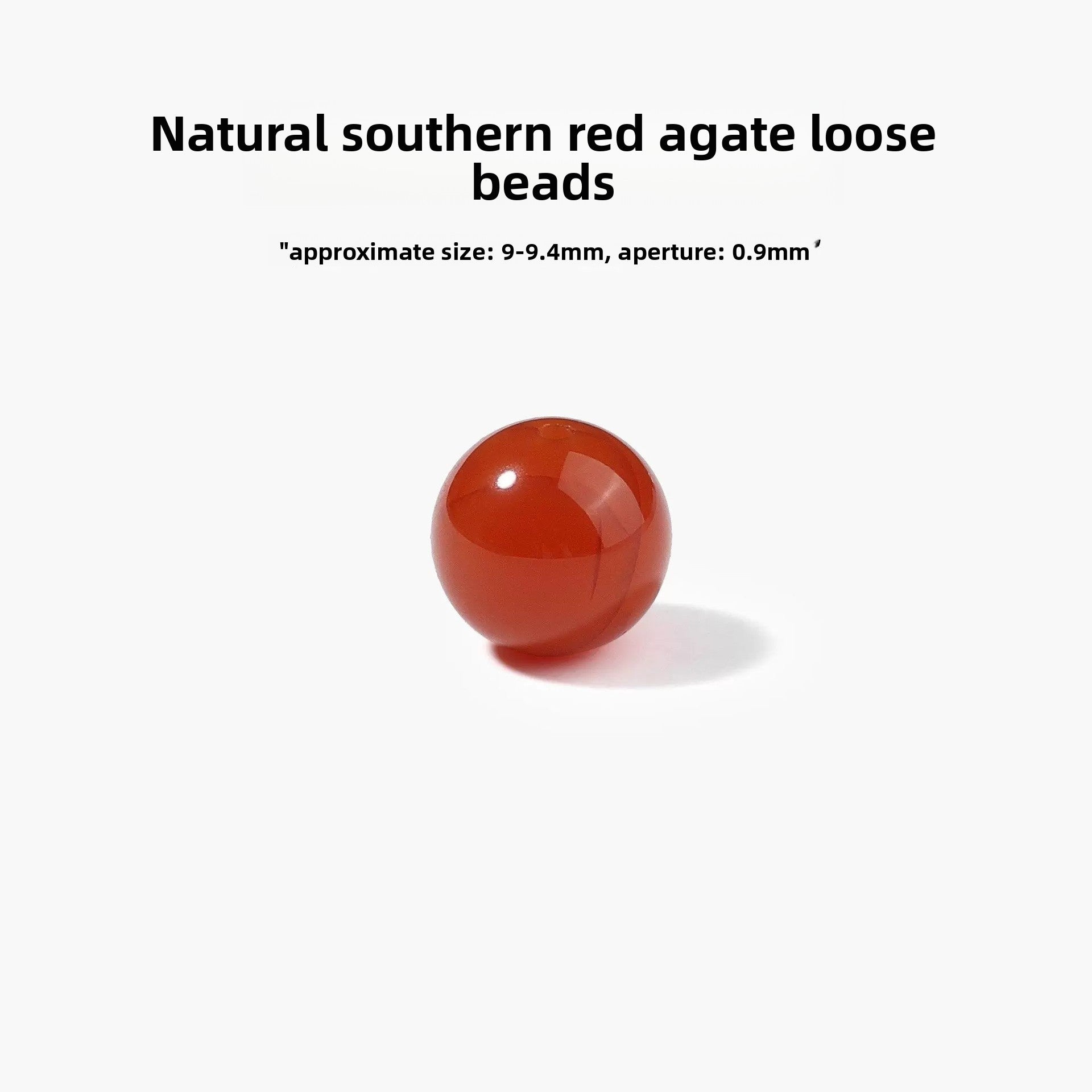 Handmade Red Crystal Beads For Jewelry Making, Diameter 6 Mm, 1 PCS Package