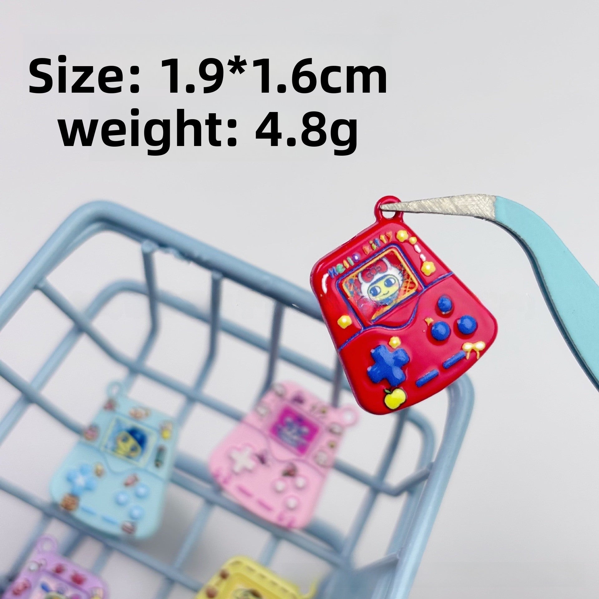 Game Console Pendant Made Of Zinc With Stoving Varnish, Featuring Sweet Style In Natural Pink Jewelry Accessories