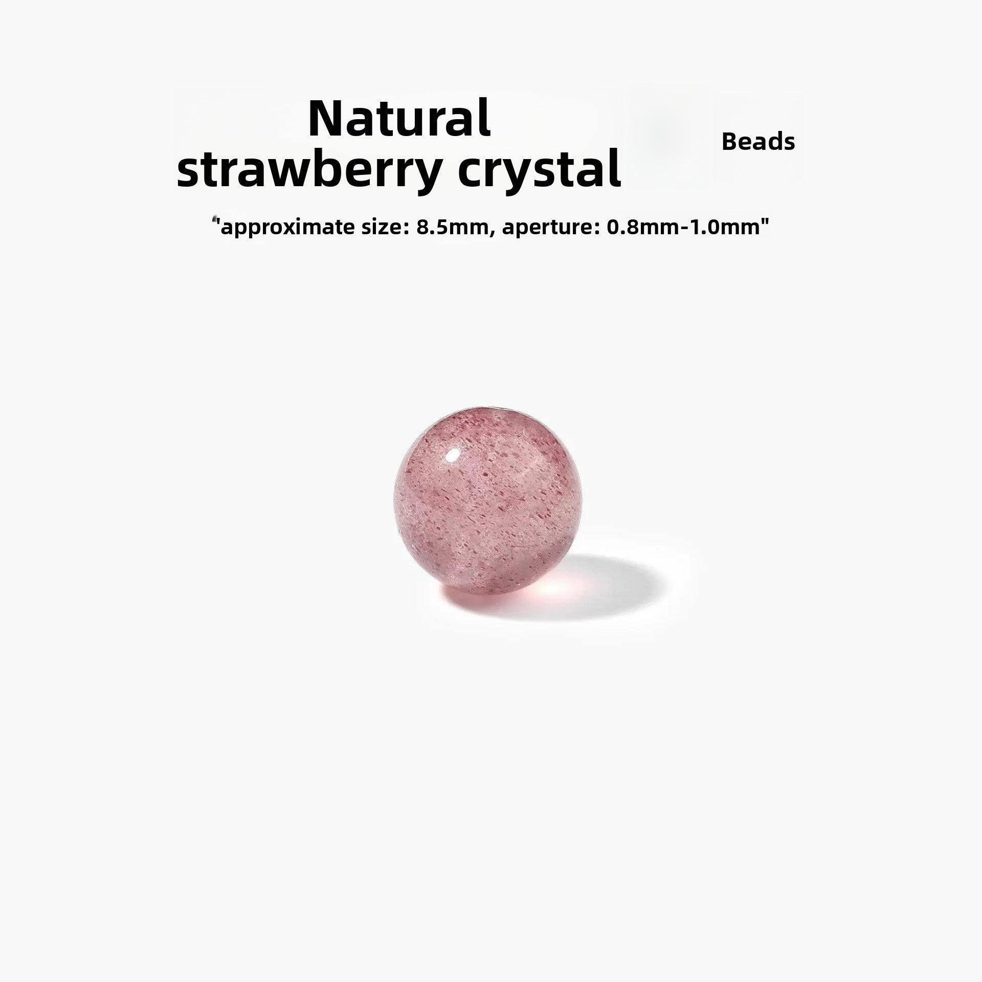 Handmade Red Crystal Beads For Jewelry Making, Diameter 6 Mm, 1 PCS Package