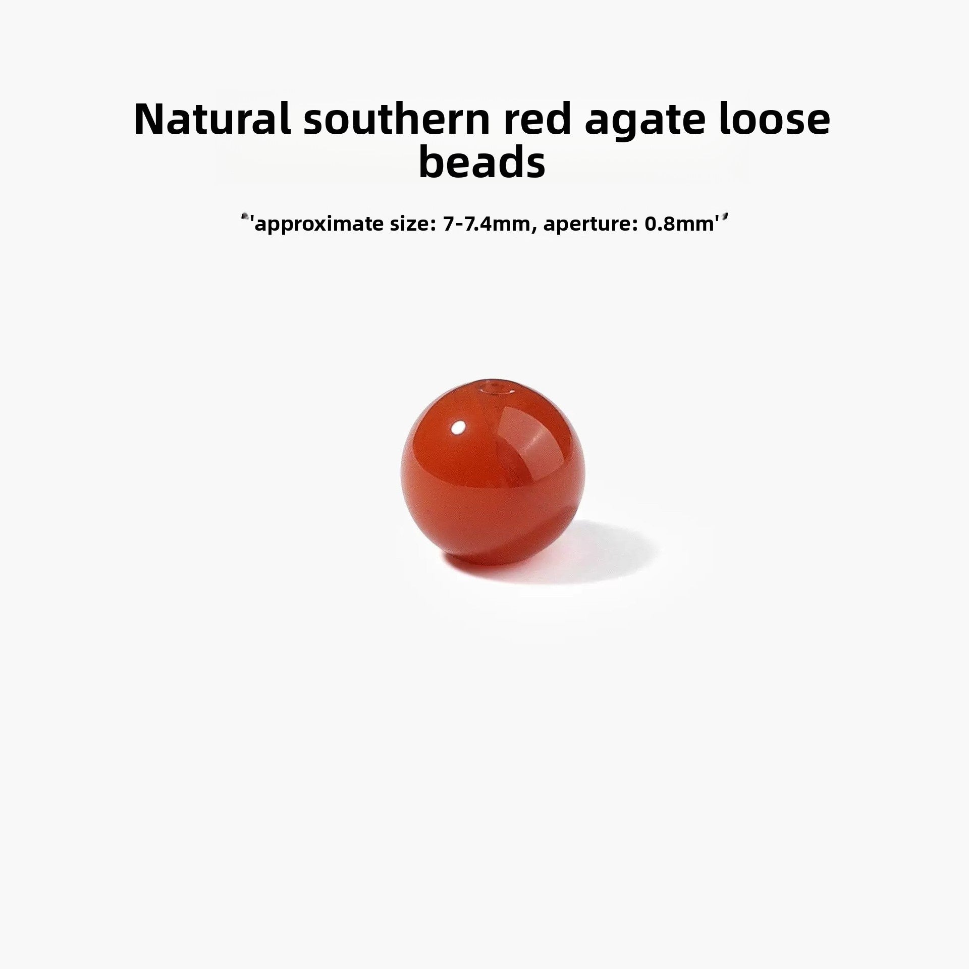 Handmade Red Crystal Beads For Jewelry Making, Diameter 6 Mm, 1 PCS Package