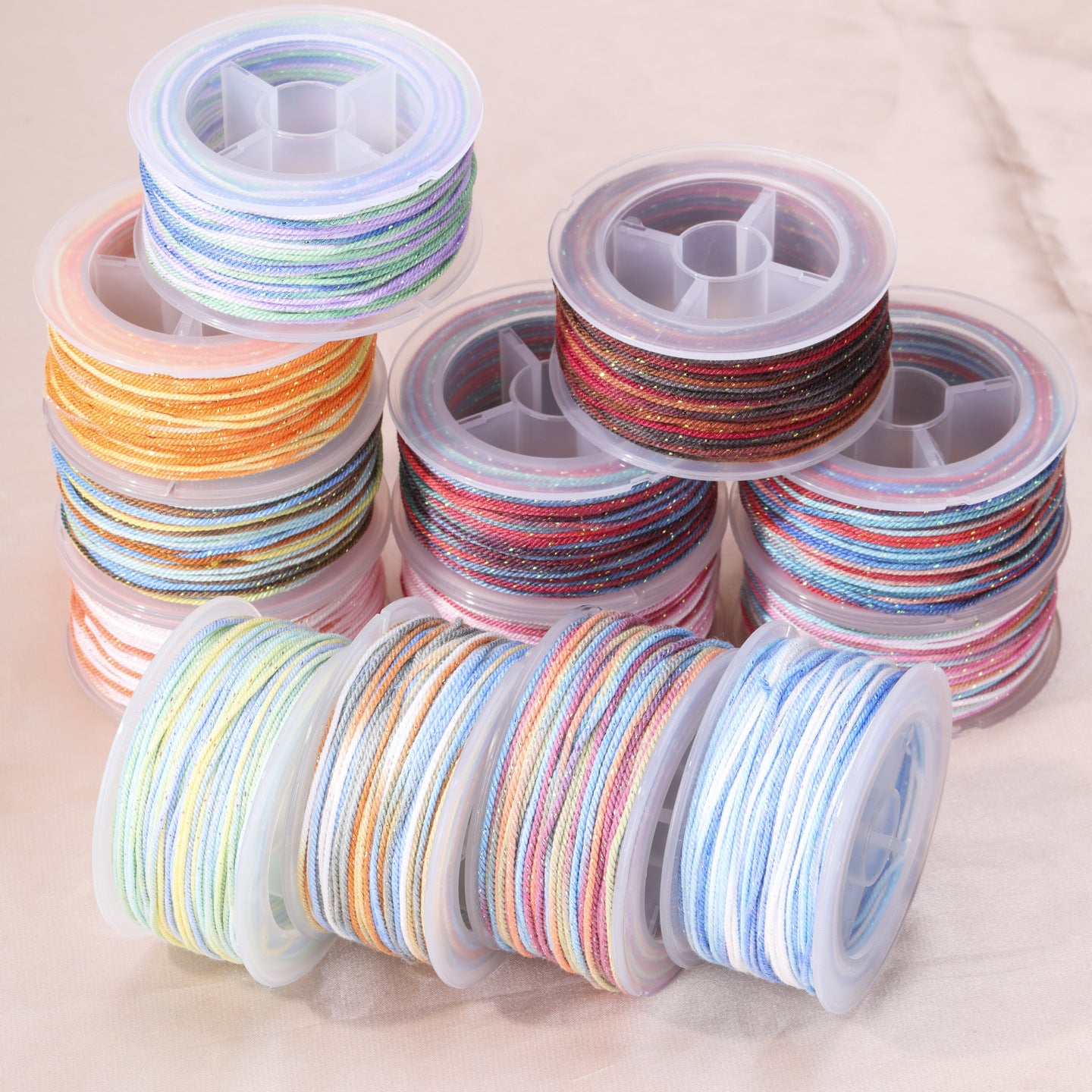 Ombre Braid Rope In Colour, Handmade Nylon Material For Durable And Stylish Accessories