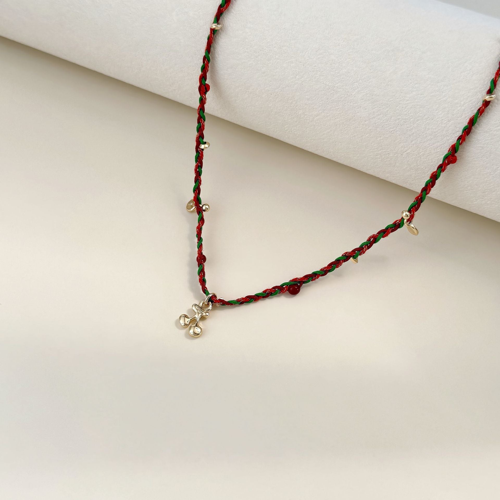 Ethnic Style Grape Braid Necklace For Women With Copper Alloy Pendant And Woven Chain