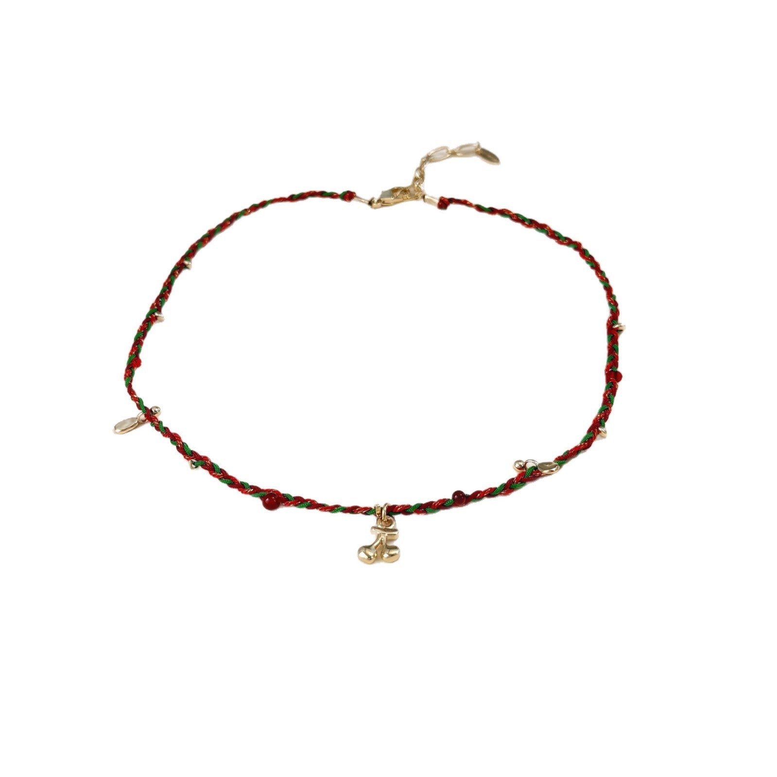 Ethnic Style Grape Braid Necklace For Women With Copper Alloy Pendant And Woven Chain