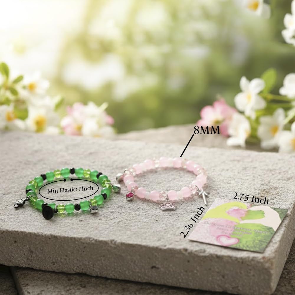 Heart Shape Crystal Bracelet For Couples Featuring Beading Craft In Simple Style With Crystal Inlay