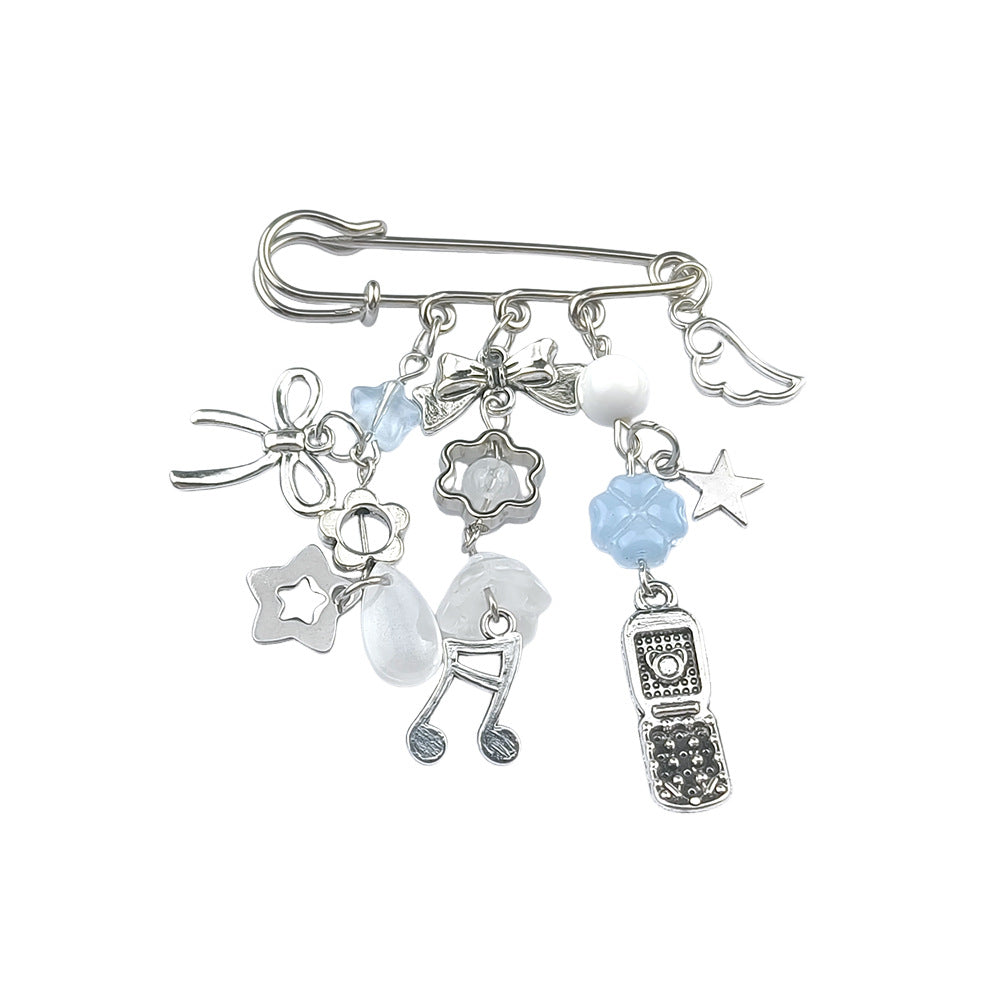 Asymmetrical Alloy Pin With Electroplated Finish