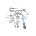 Asymmetrical Alloy Pin With Electroplated Finish