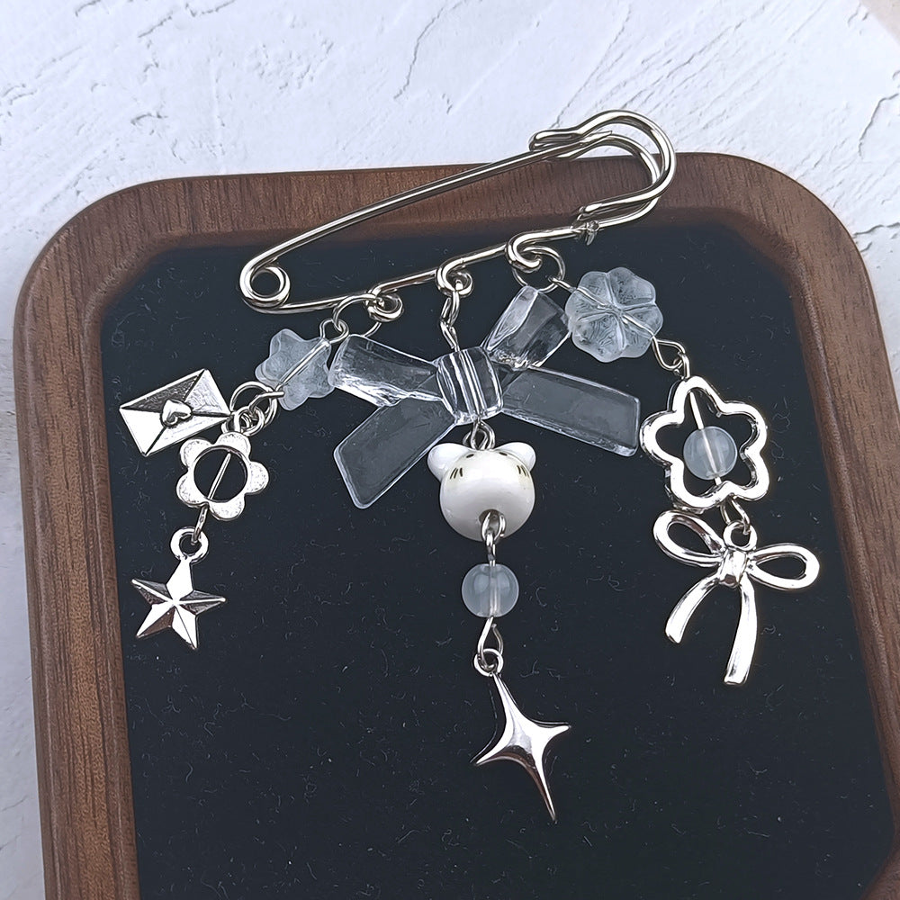 Asymmetrical Alloy Pin With Electroplated Finish