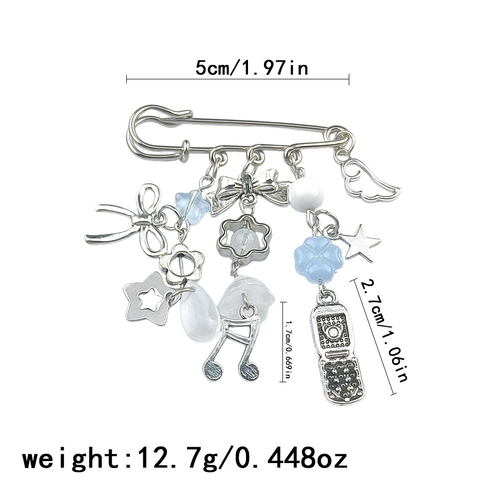 Asymmetrical Alloy Pin With Electroplated Finish