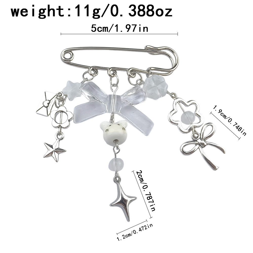 Asymmetrical Alloy Pin With Electroplated Finish