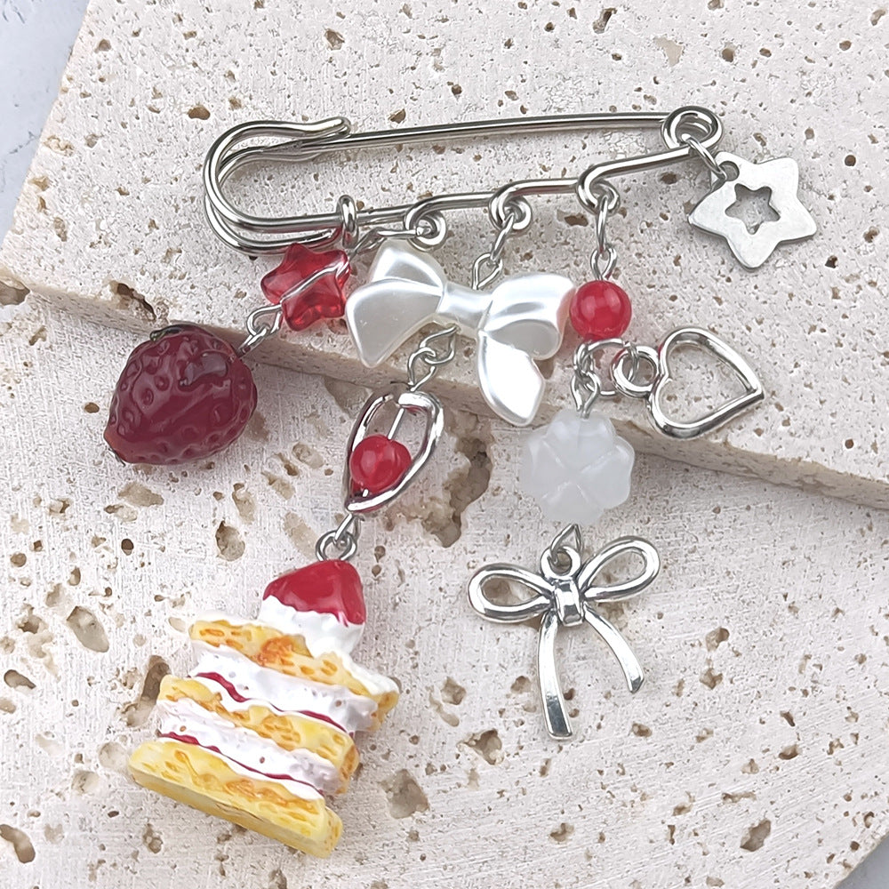 Asymmetrical Alloy Pin With Electroplated Finish