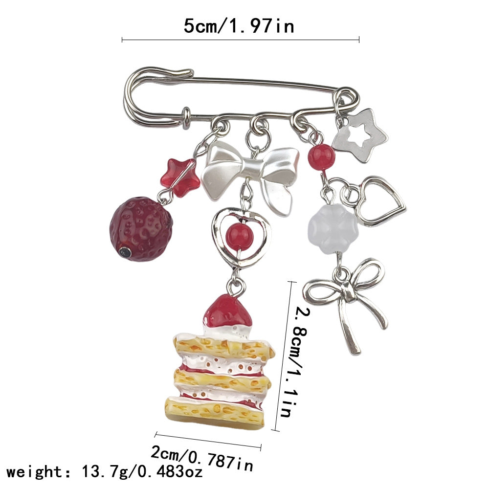 Asymmetrical Alloy Pin With Electroplated Finish