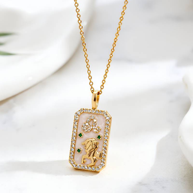 Aries Gold Necklace For Women Featuring Copper Pendant With Durable Cable Chain