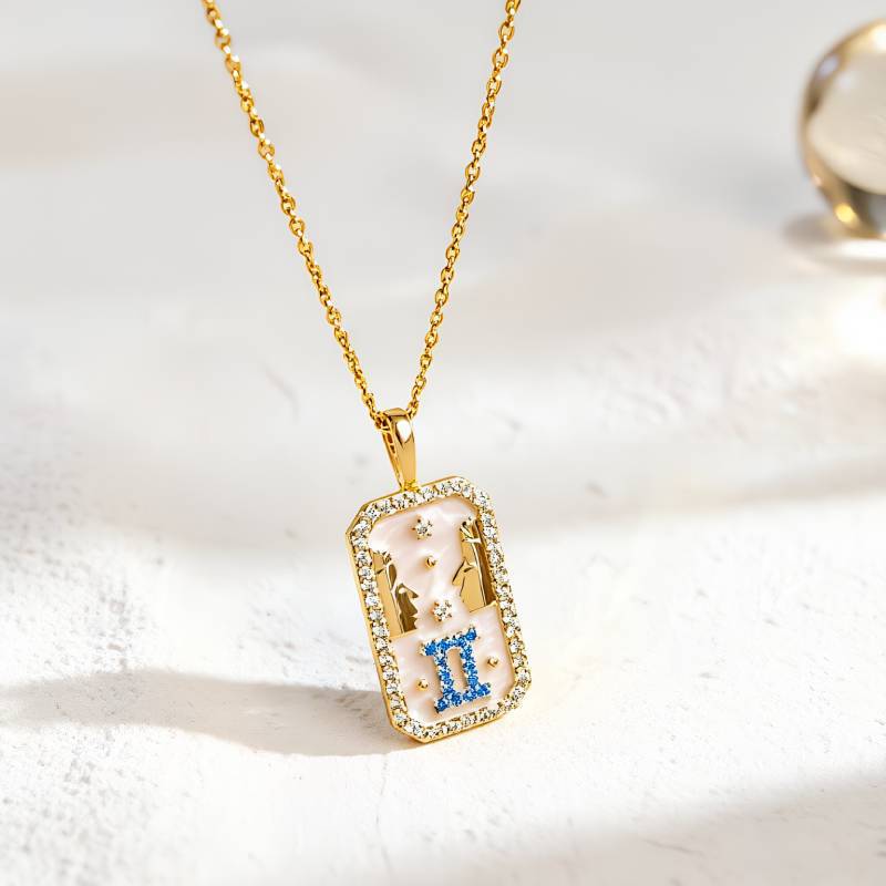 Aries Gold Necklace For Women Featuring Copper Pendant With Durable Cable Chain