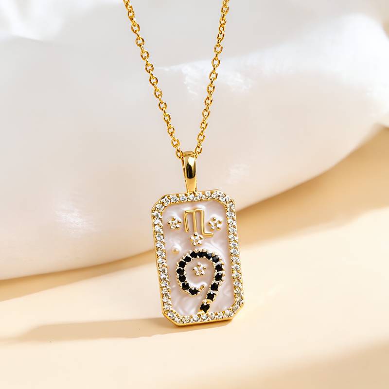 Aries Gold Necklace For Women Featuring Copper Pendant With Durable Cable Chain