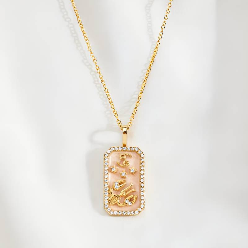 Aries Gold Necklace For Women Featuring Copper Pendant With Durable Cable Chain