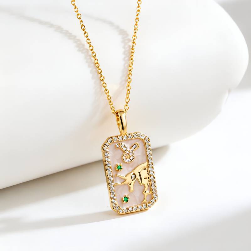Aries Gold Necklace For Women Featuring Copper Pendant With Durable Cable Chain