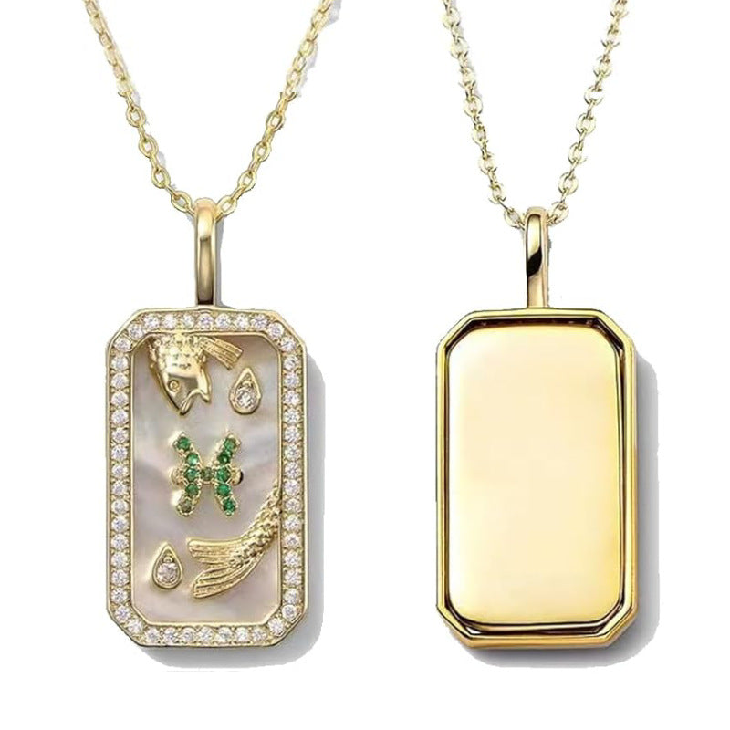 Aries Gold Necklace For Women Featuring Copper Pendant With Durable Cable Chain