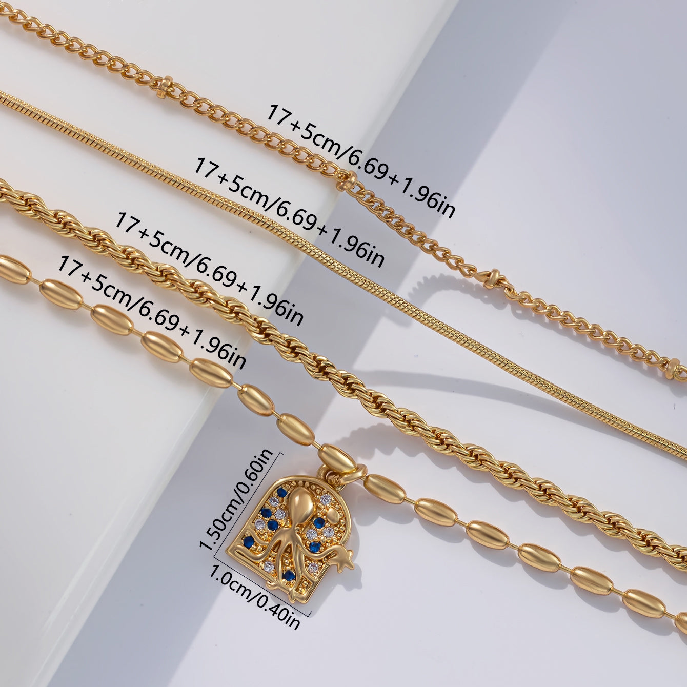 Geometric Hypoallergenic Copper Bracelets For Women With KC Golden Plated Finish And Cubic Zirconia Inlay Featuring Cuban Link Chain