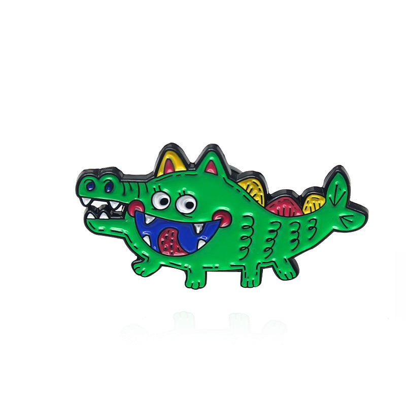 Animal Pin Made Of Alloy Featuring Stoving Varnish Craftsmanship In Multicolor