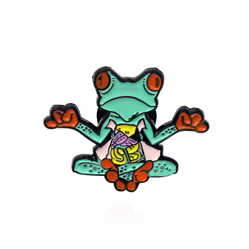 Animal Pin Made Of Alloy Featuring Stoving Varnish Craftsmanship In Multicolor