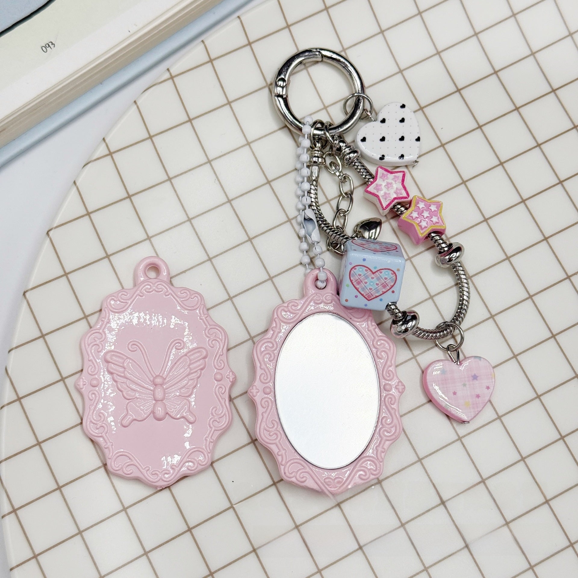 Butterfly Acrylic Pendant With Stoving Varnish In Natural Pink, Sweet Style Jewelry Accessories