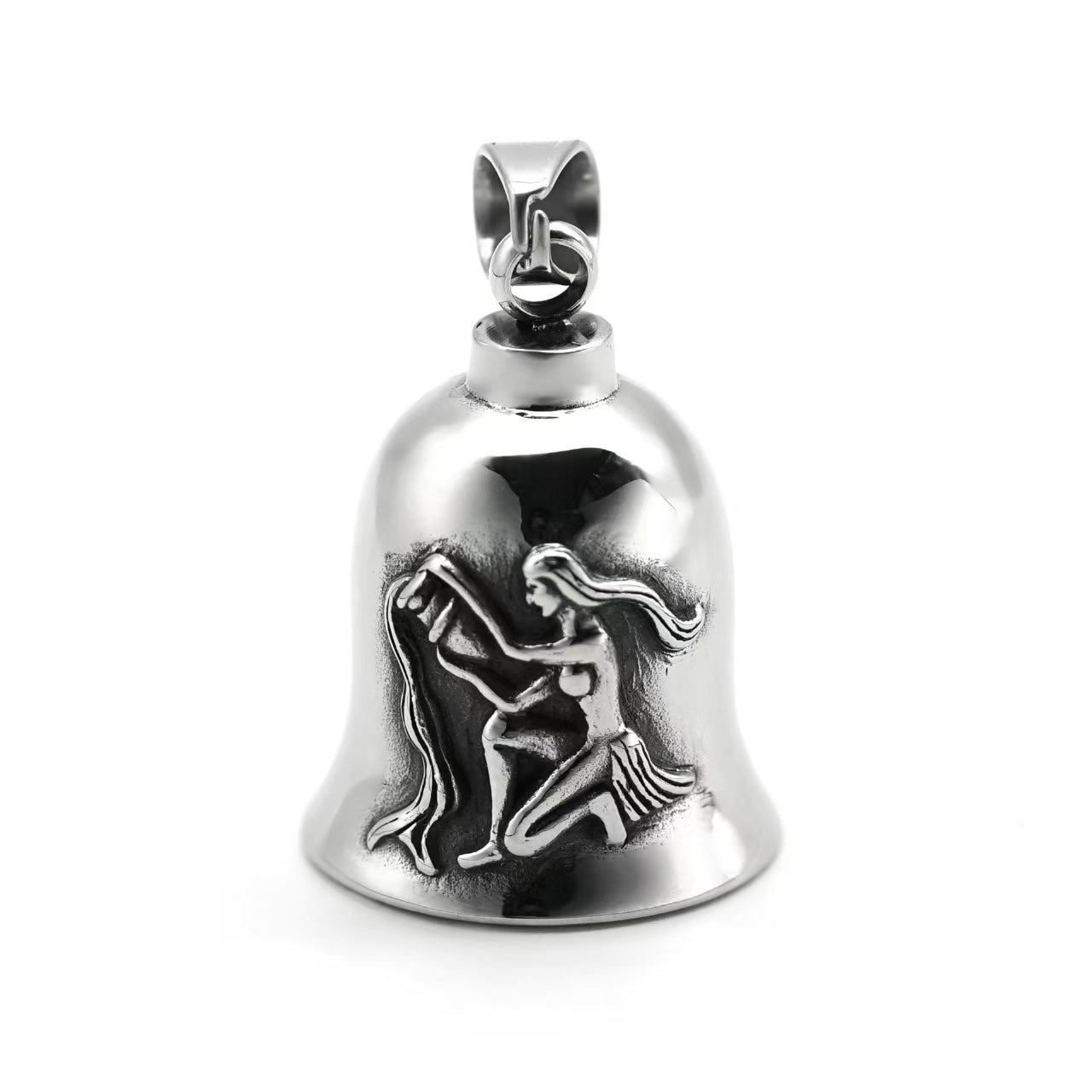 Libra Pendant For Men In Steel Color, Polished 304 Stainless Steel With Punk Style