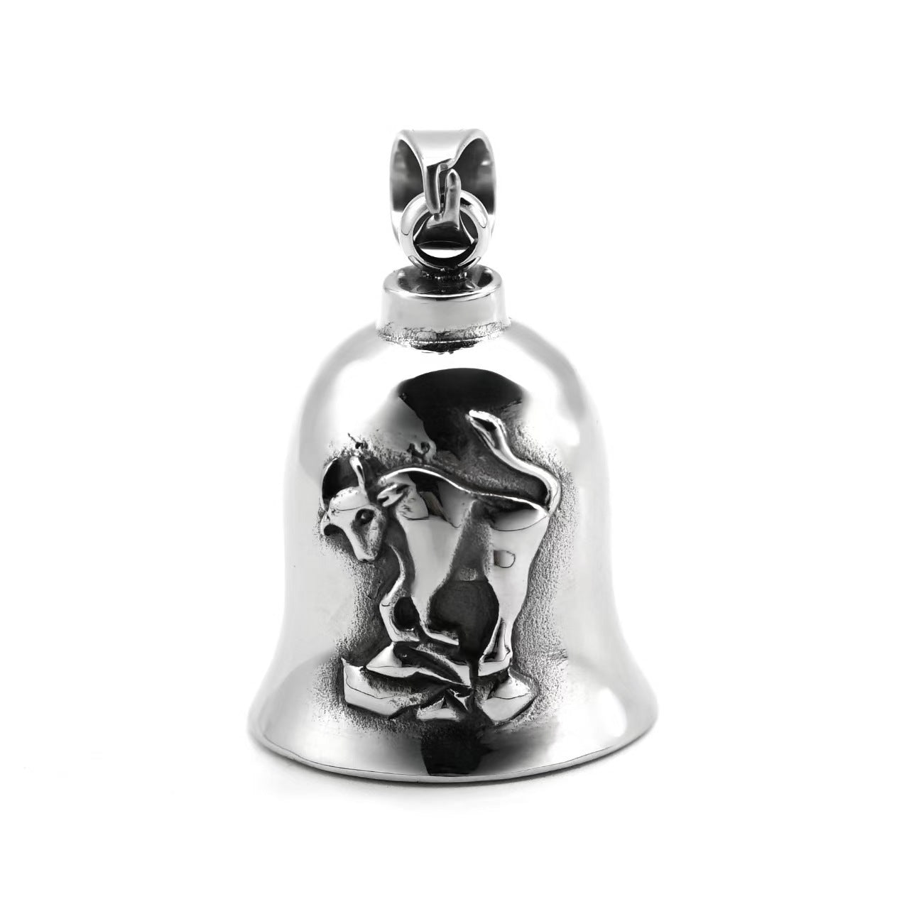 Libra Pendant For Men In Steel Color, Polished 304 Stainless Steel With Punk Style
