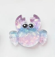Ocean Plastic Hair Accessories Card With Enamel And Sequins Inlay, Marine Style In Purple