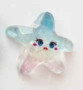 Ocean Plastic Hair Accessories Card With Enamel And Sequins Inlay, Marine Style In Purple