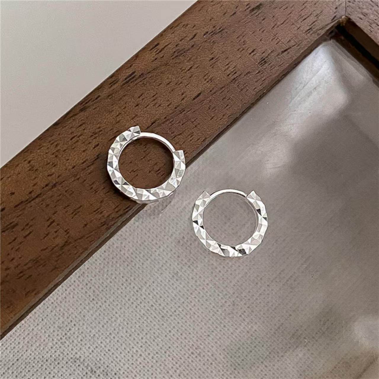 Geometric Clip Earrings For Unisex, Electroplated Gold Plated Alloy With Alloy Ear Pins, Stylish Gold Tone