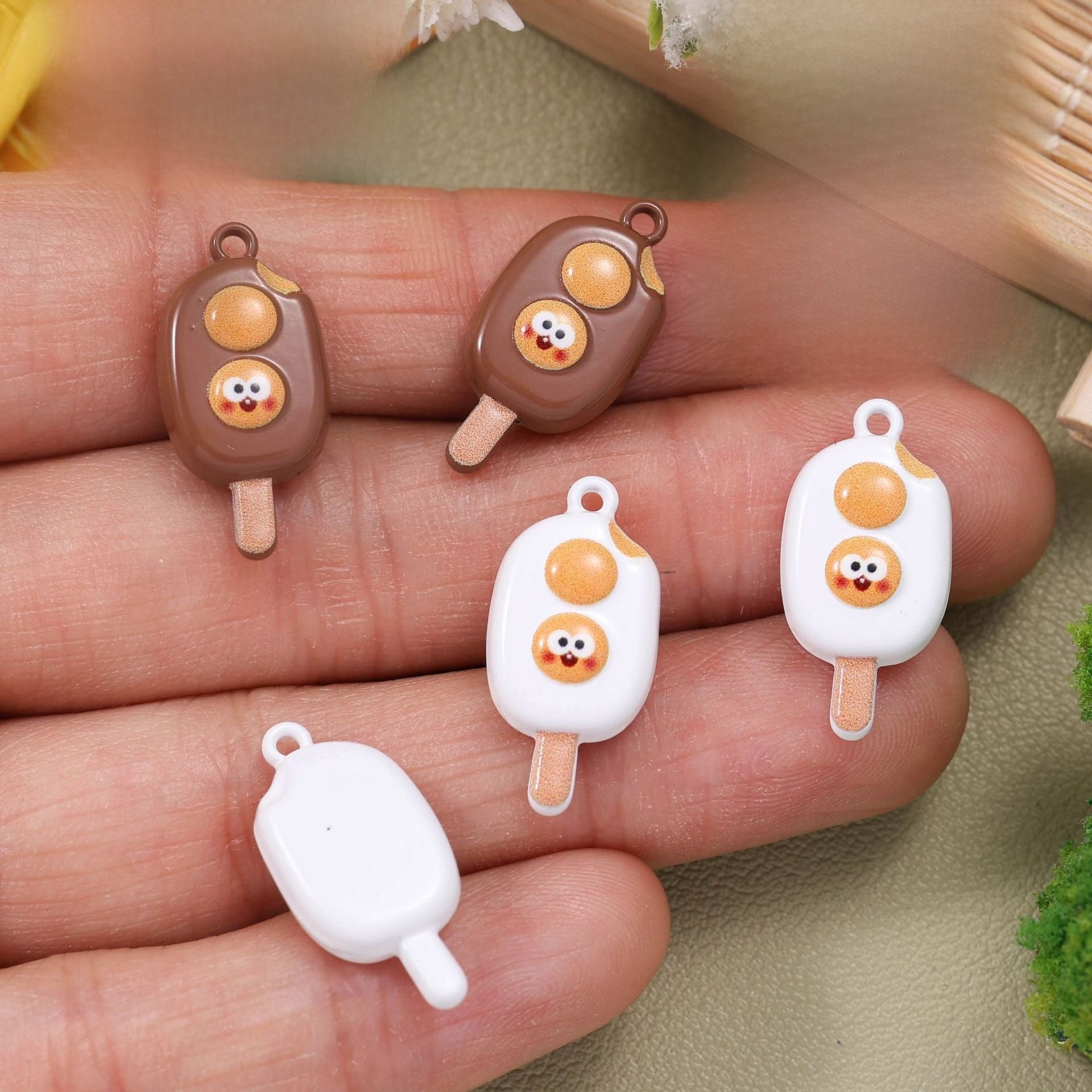 Alloy Drink Pendant With Stoving Varnish Finish In Coffer Color Featuring Cartoon Style Jewelry Accessories