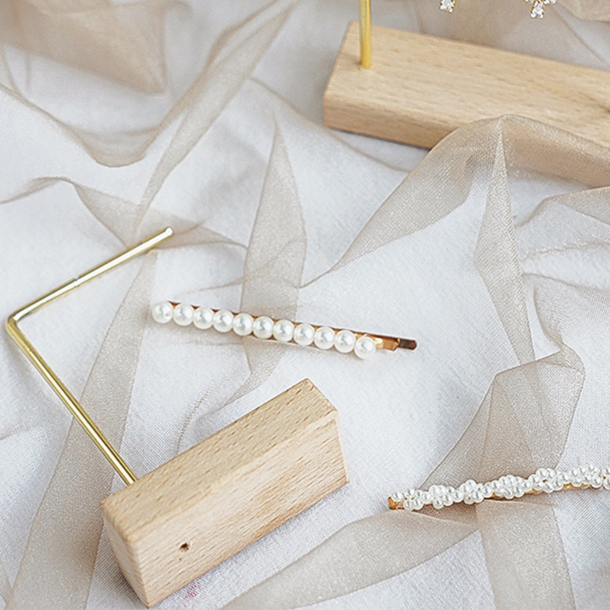 Modern Style L Shape Wood Jewelry Organizer For Jewelry Storage