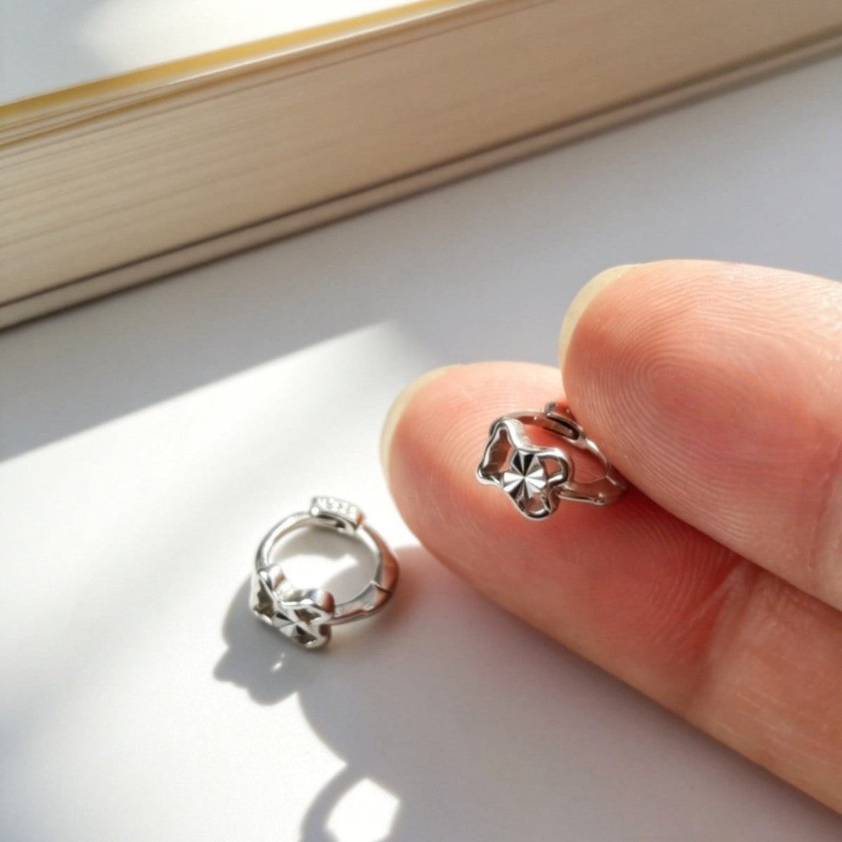 Little Bear Ear Tunnels For Women In 925 Sterling Silver Featuring Silver Color