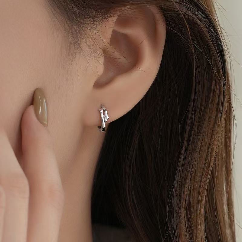 Dolphin Sleeper Earrings For Women In Electroplated Copper Featuring Sweet Style