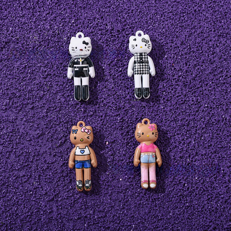 Cat Pendant Made Of Alloy Featuring Stoving Varnish In Cartoon Style Jewelry Accessories