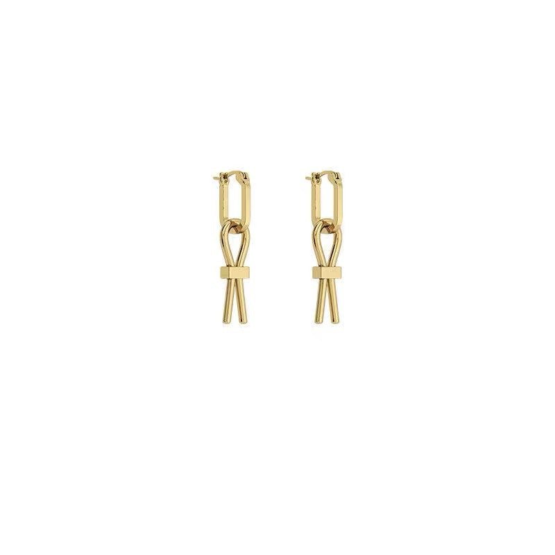 Geometric Earrings For Women Featuring Copper Alloy With 925 Sterling Silver Ear Pins, 1 Pair In Silver